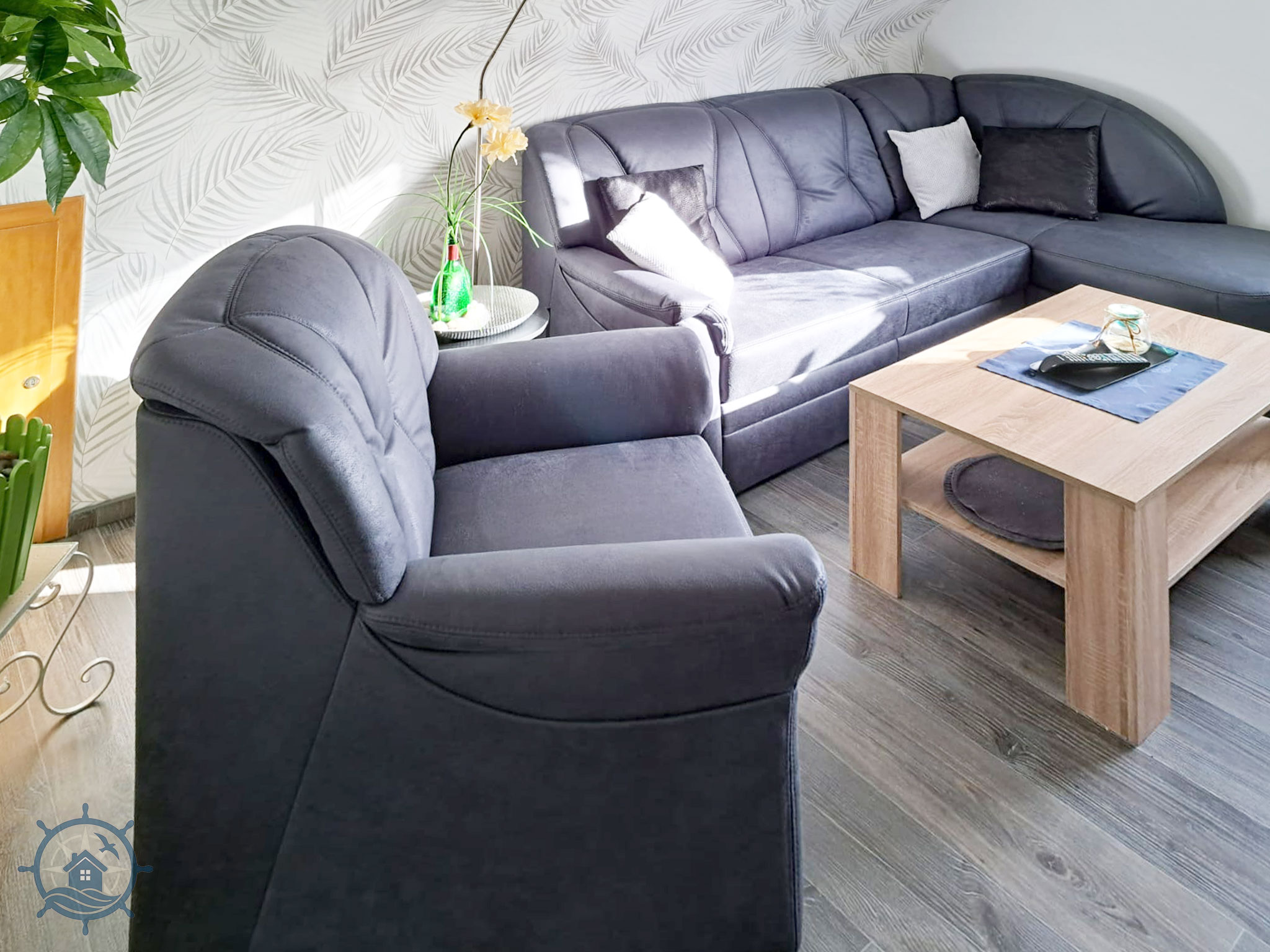 FeWo-Kruse - Ferienwohnung - Wohnzimmer-Ausstattung